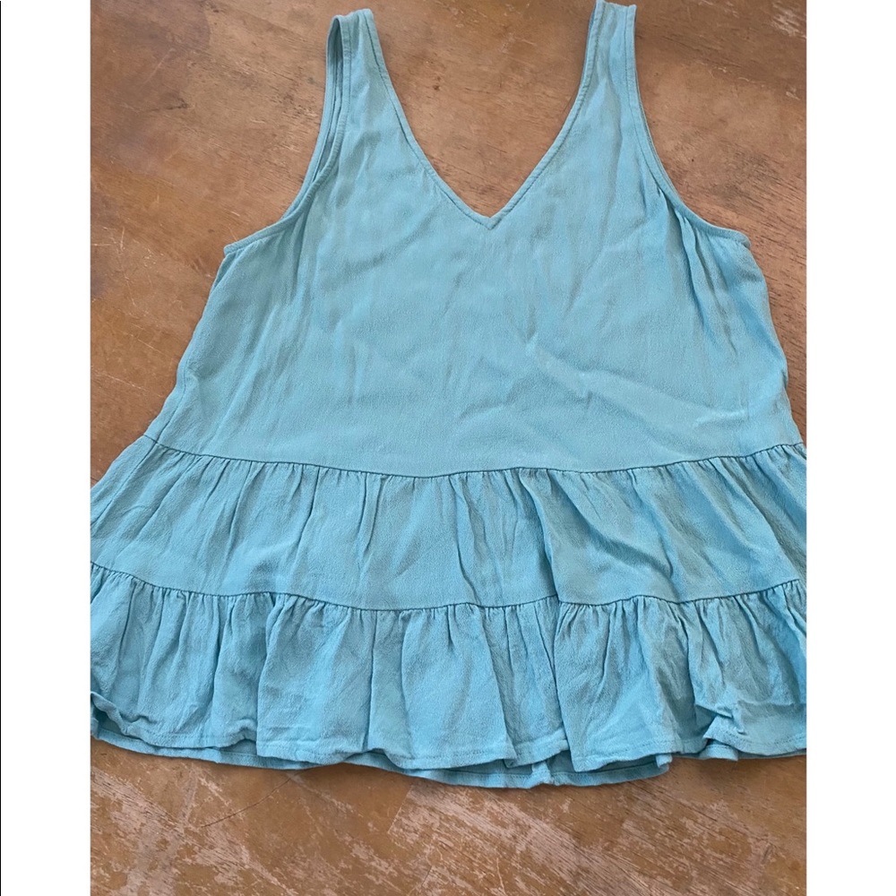 Loft sleeveless turquoise top XXSP